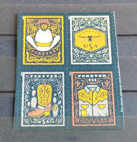 Timbres vêtements western - timbres,